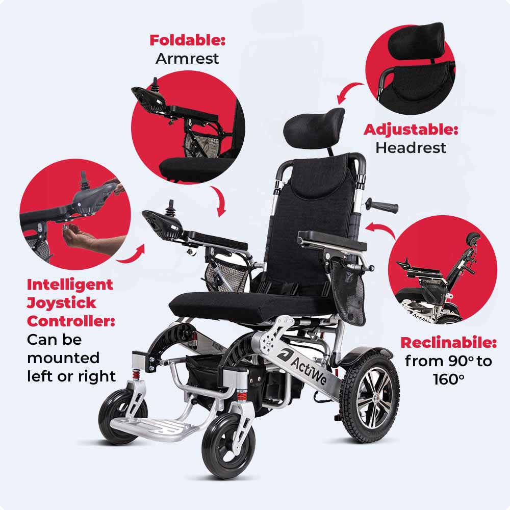 ActiWe WX9000 Reclining Electric Wheelchair Series